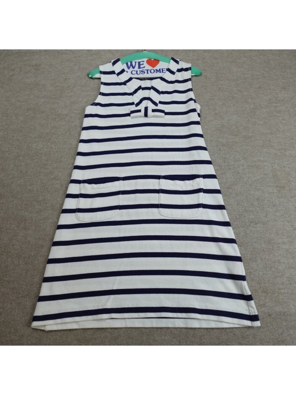 Kate Spade Womens Dress Small Blue Striped Cotton St. Tropez